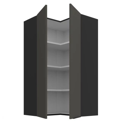 Hochschrank LUNARA 2 – 60 x 60 cm, Graphit/Schwarz