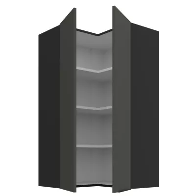 Hochschrank LUNARA 2 – 60 x 60 cm, Graphit/Schwarz