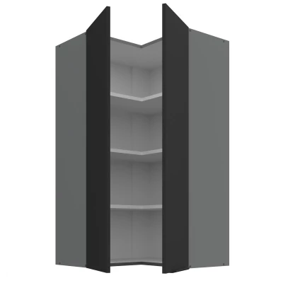 Hochschrank LUNARA 2 - 60x60 cm, schwarz/anthrazit