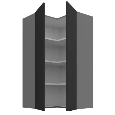 Hochschrank LUNARA 2 - 60x60 cm, schwarz/anthrazit