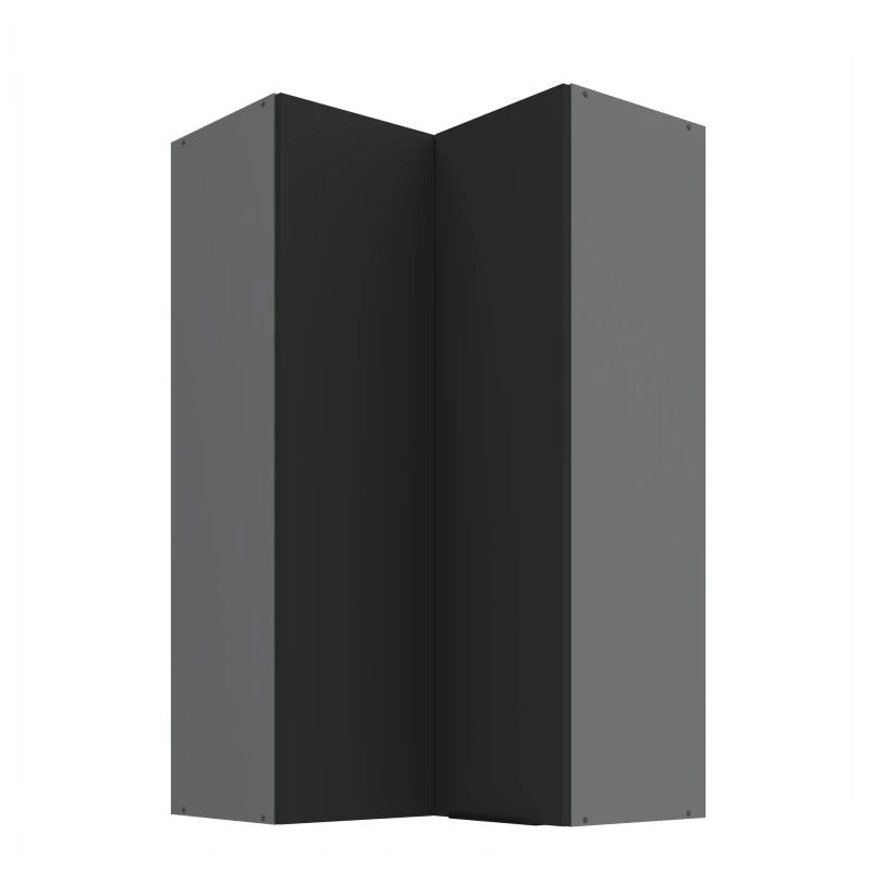 Hochschrank LUNARA 2 - 60x60 cm, schwarz/anthrazit