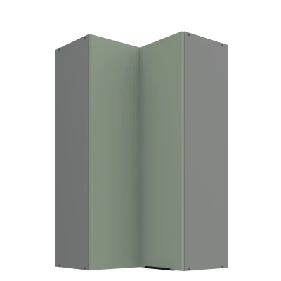 Hoher Eckschrank LUNARA 2 - 60x60 cm, grün/anthrazit