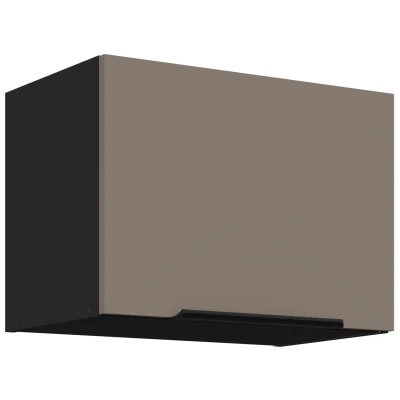 LUNARA Dunstabzugshaubenschrank – Breite 50 cm, Dunkelbeige/Schwarz
