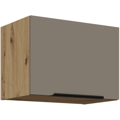 LUNARA Dunstabzugshaubenschrank – Breite 50 cm, Dunkelbeige/Eiche Artisan
