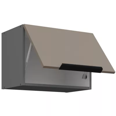 LUNARA Dunstabzugshaube – Breite 50 cm, Dunkelbeige/Anthrazit