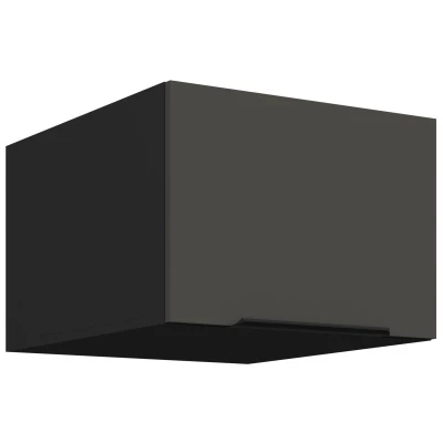 Hängeschrank mit Flügeltüren LUNARA – Breite 50 cm, Graphit/Schwarz