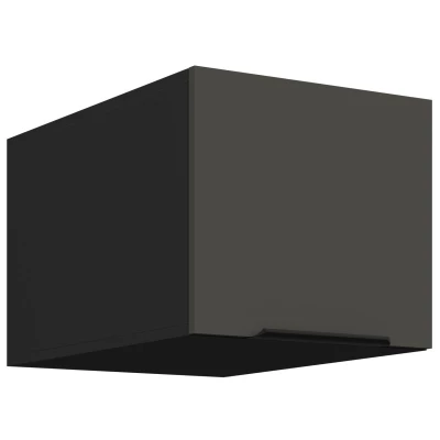 Hängeschrank mit Flügeltüren LUNARA – Breite 40 cm, Graphit/Schwarz