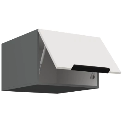 Hängeschrank mit Flügeltüren LUNARA – Breite 50 cm, weiß/anthrazit