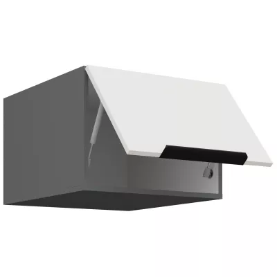 Hängeschrank mit Flügeltüren LUNARA – Breite 50 cm, weiß/anthrazit