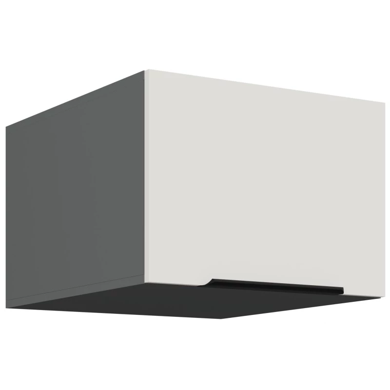 Hängeschrank mit Flügeltüren LUNARA – Breite 50 cm, weiß/anthrazit