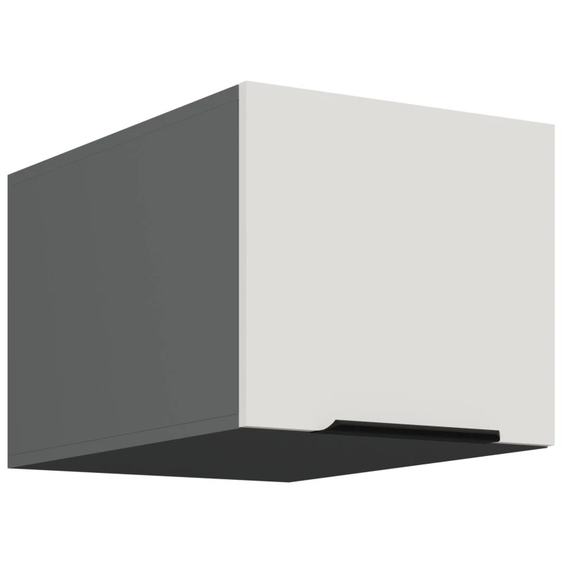 Hängeschrank mit Flügeltüren LUNARA – Breite 40 cm, weiß/anthrazit