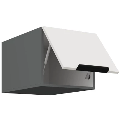 Hängeschrank mit Flügeltüren LUNARA – Breite 40 cm, weiß/anthrazit