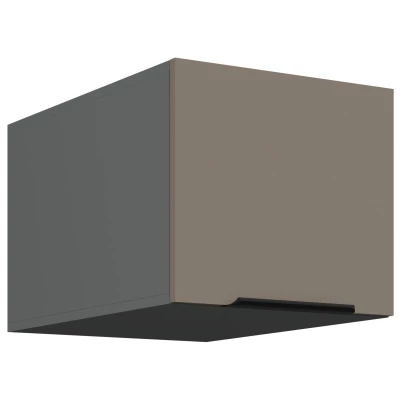 Hängeschrank mit Flügeltüren LUNARA – Breite 40 cm, Dunkelbeige/Anthrazit