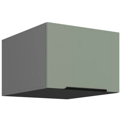 Hängeschrank mit Flügeltüren LUNARA – Breite 50 cm, Grün/Anthrazit