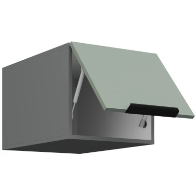 Hängeschrank mit Flügeltüren LUNARA – Breite 40 cm, Grün/Anthrazit