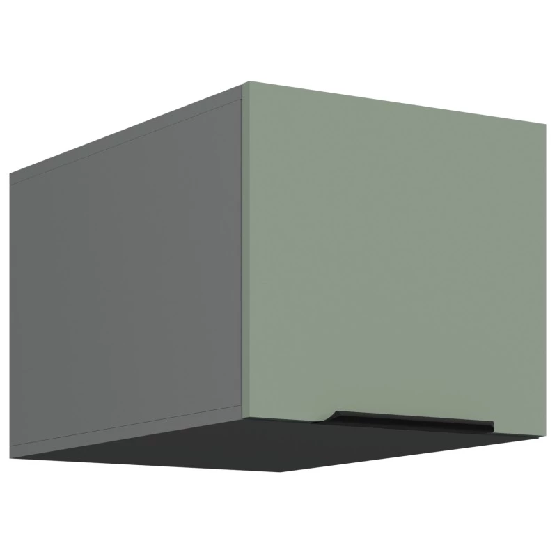 Hängeschrank mit Flügeltüren LUNARA – Breite 40 cm, Grün/Anthrazit
