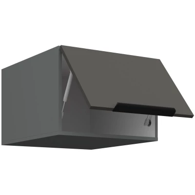 Oberschrank mit Flügeltüren LUNARA – Breite 50 cm, Graphit/Anthrazit