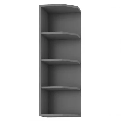 Hoher Eckschrank LUNARA – Breite 30 cm, Anthrazit