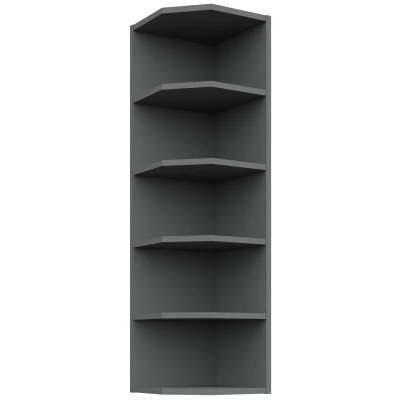 LUNARA Hoch-Eckschrank – Breite 30 cm, Anthrazit