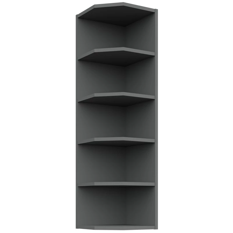 LUNARA Hoch-Eckschrank – Breite 30 cm, Anthrazit