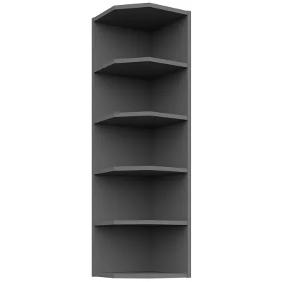 LUNARA Hoch-Eckschrank – Breite 30 cm, Anthrazit