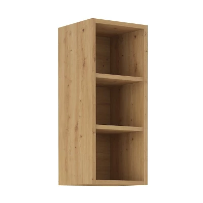 Offener Oberschrank LUNARA – Breite 30 cm, Eiche (handwerklich gefertigt)