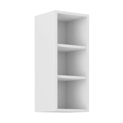 Offener Oberschrank LUNARA – Breite 30 cm, weiß