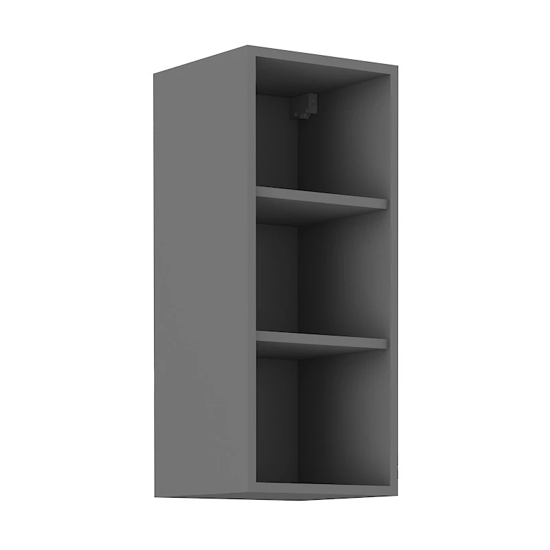 Offener Oberschrank LUNARA – Breite 30 cm, Anthrazit