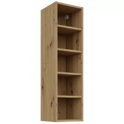 Hoher offener Hängeschrank LUNARA – Breite 30 cm, Eiche (handwerklich gefertigt)