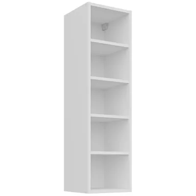 Hoher offener Hängeschrank LUNARA – Breite 30 cm, weiß
