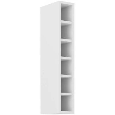 Hoher offener Schrank LUNARA – Breite 15 cm, weiß