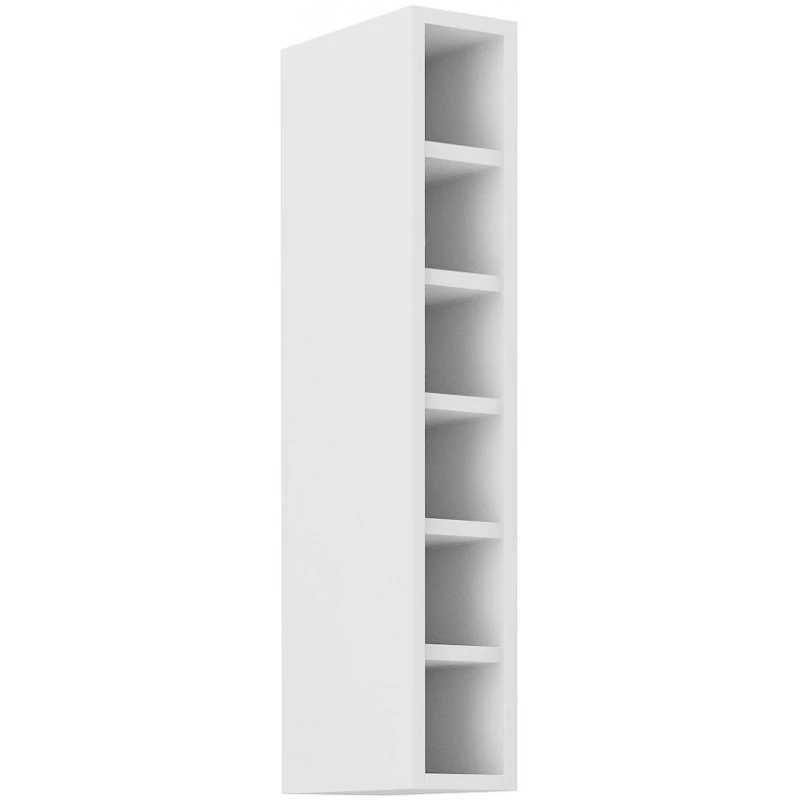 Hoher offener Schrank LUNARA – Breite 15 cm, weiß