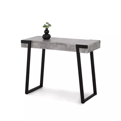 Konsolentisch NERIO - Beton / Schwarz