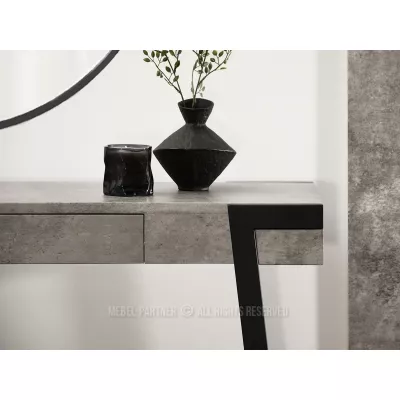 Konsolentisch NERIO - Beton / Schwarz
