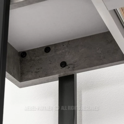 Konsolentisch NERIO - Beton / Schwarz