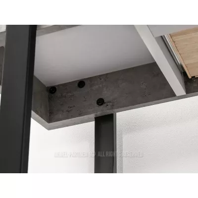 Konsolentisch NERIO - Beton / Schwarz