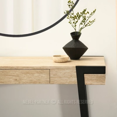 Konsolentisch NERIO – beige/schwarz