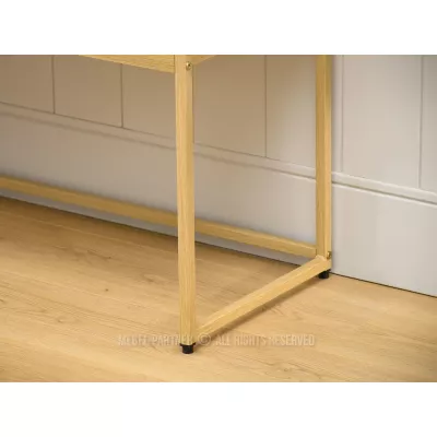 NIRAI Konsolentisch mit Ablage und Schublade – Eiche
