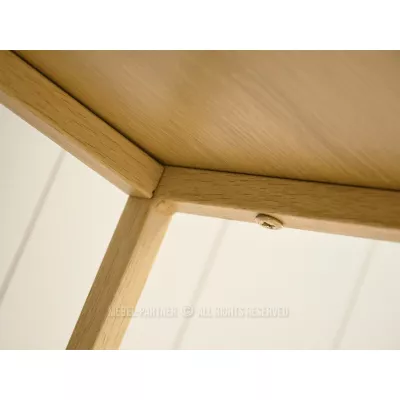 NIRAI Konsolentisch mit Ablage und Schublade – Eiche