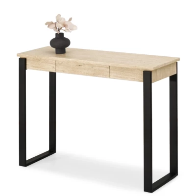 Konsolentisch ALARIC - beige / schwarz
