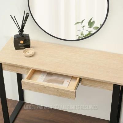 Konsolentisch ALARIC - beige / schwarz