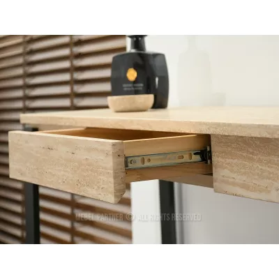 Konsolentisch ALARIC - beige / schwarz