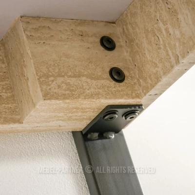Konsolentisch ALARIC - beige / schwarz