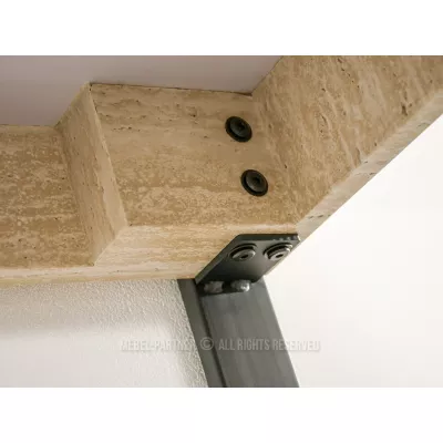 Konsolentisch ALARIC - beige / schwarz