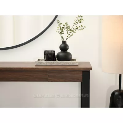 Konsolentisch ALARIC - Walnuss / Schwarz