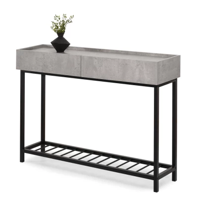 Konsolentisch ARVID - Beton / Schwarz