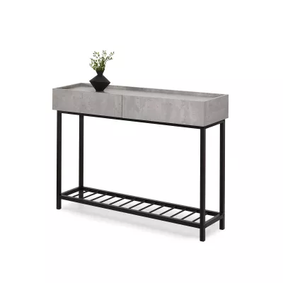Konsolentisch ARVID - Beton / Schwarz