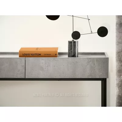 Konsolentisch ARVID - Beton / Schwarz