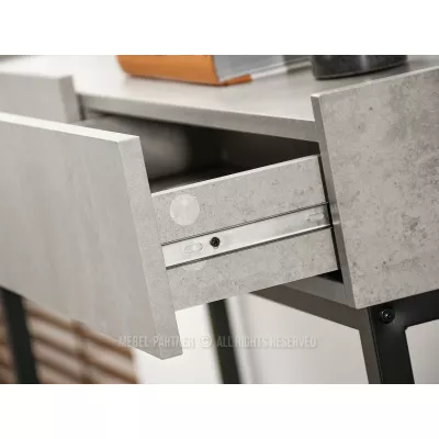 Konsolentisch ARVID - Beton / Schwarz