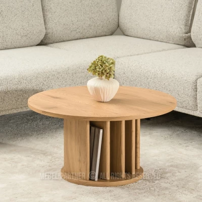 Runder Couchtisch SEVERIN - Eiche
